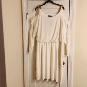 Ashley Stewart, Ivory, Open/Cold shoulder  dress, 22/24